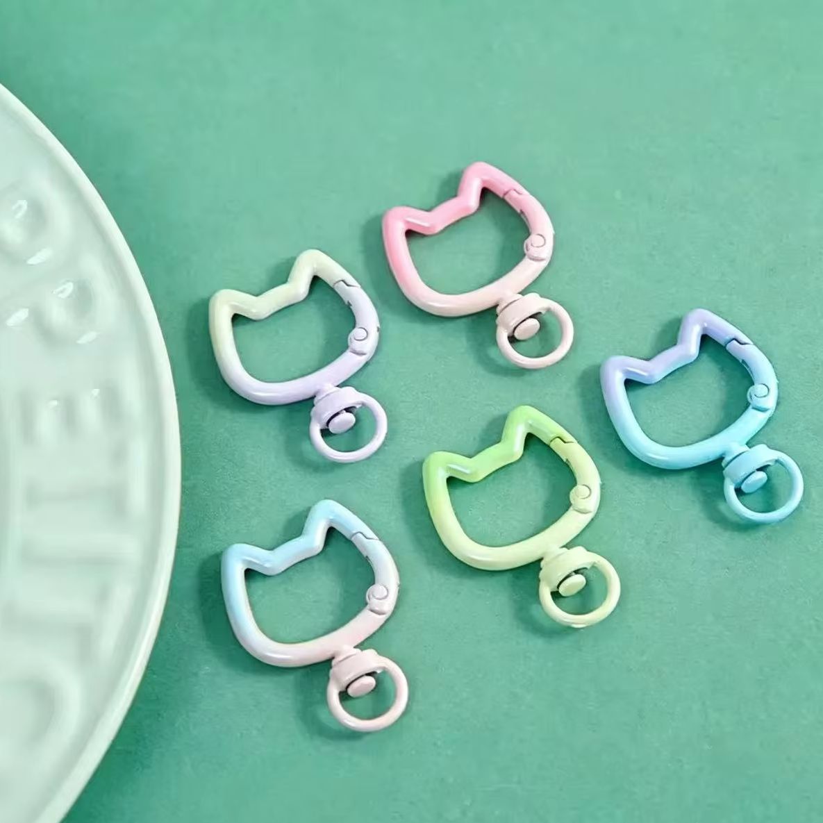 Jewelry Making Supplies - 5-10 قطع سلسلة مفاتيح كارابينر بمشبك