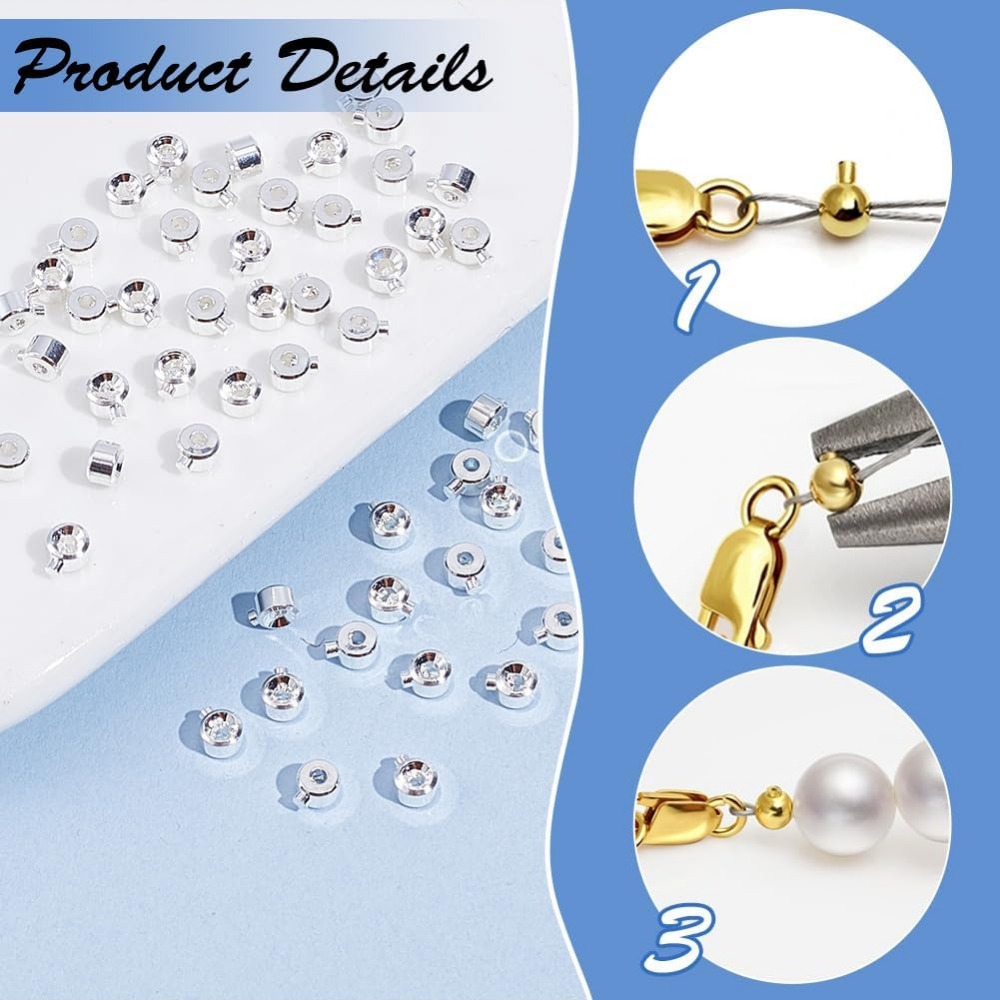 60 قطعة النحاس تجعيد الخرز 925 - مراجعة Jewelry Making Kit وسعره