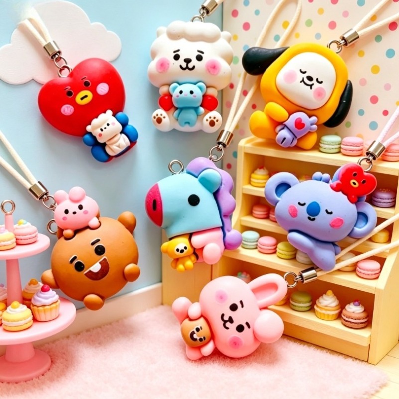 7 قطع من إكسسوارات BT21 الكرتو - مراجعة Jewelry Making Resin وسعره