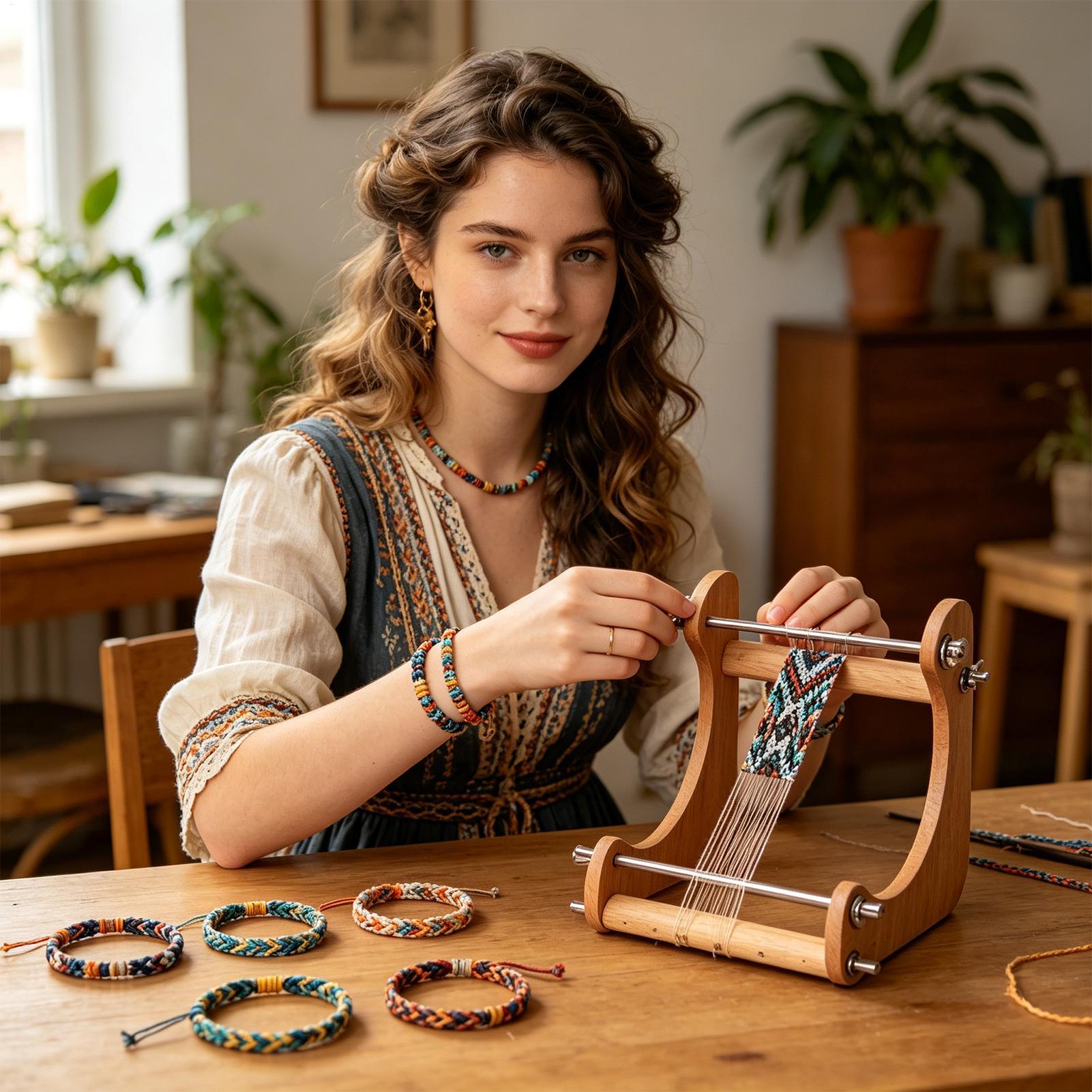 آلة نسج الخرز الخشبية القابلة  - مراجعة Jewelry Making Workshop وسعره